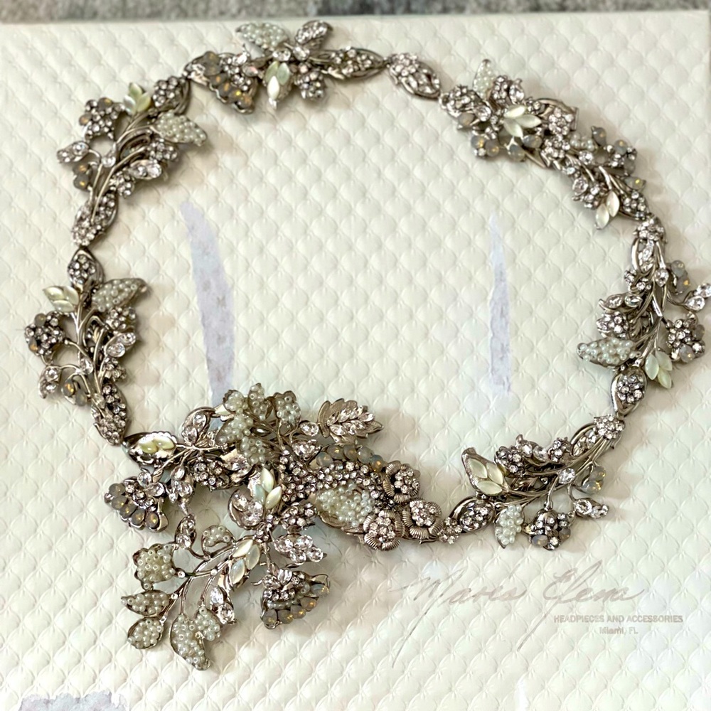 Maria Elena Headpiece - Silver